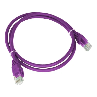 Cavo patch ALANTEC cat.6A U/UTP viola 0,5 m LSOH