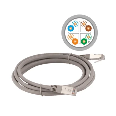 Cavo patch F/UTP cat.6 in PVC da 5,0 m ALANTEC