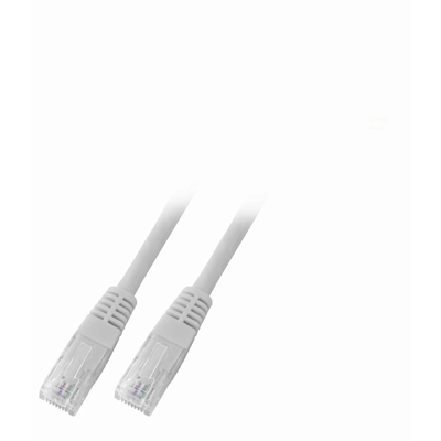 Cavo patch RJ45 U/UTP cat.6 PVC CCA grigio 1m