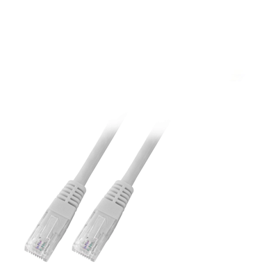 Cavo patch RJ45 U/UTP cat.6 PVC CCA grigio 3m