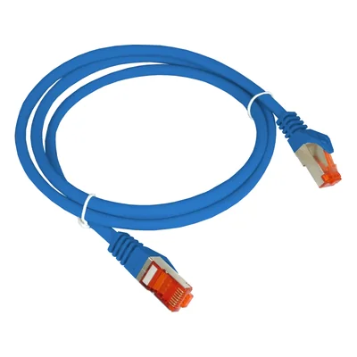 Cavo patch S/FTP cat.6A LSOH 1,0 m blu ALANTEC