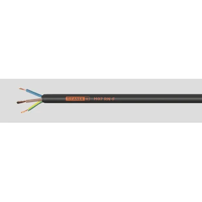 Cavo piatto in gomma nera NEO-Flat 5G2.5 mm², identificazione dei conduttori secondo DIN VDE 0293-308