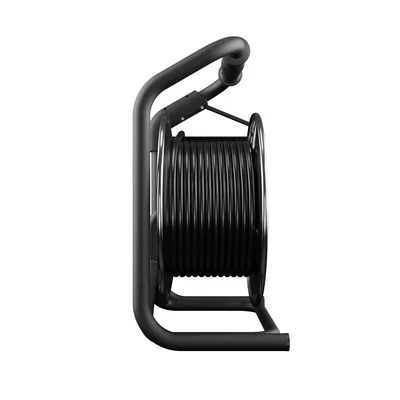 Cavo prolunga a bobina HEAVY LINE 4x2p+Z IP44 16A H05RR-F 3x2,5 25m nero