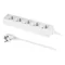 Cavo prolunga con presa cinque vie; ECO 5X2p+ da 10A 1,5m bianco