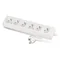 Cavo prolunga con presa sei vie 6x2p+Z 10A 3m bianco