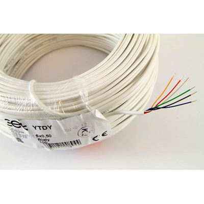 Cavo YTDY 6x0,5 - bianco