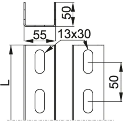 CC55H50/1,35MC Ceownik gr. blachy - 2 mm