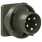 CEE-wtyczka tablicowa prosta 125A 5p6h IP67 POWER TWIST brązowo-zielony