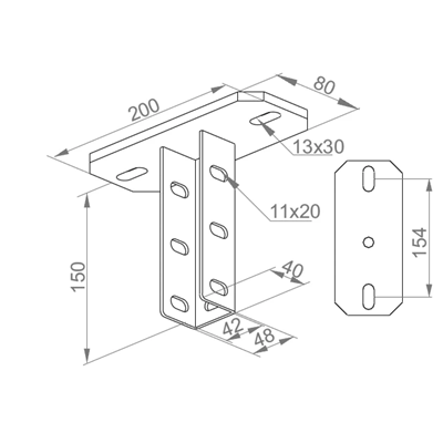 Ceiling base, PSDD N