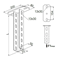 Ceiling Bracket, WPCE/WPCEO800N