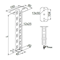 Ceiling bracket, WPCW/WPCO2000N