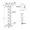 Ceiling bracket, WPCW/WPCO600N