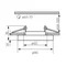 Ceiling decorative luminaire MORTA B CT-DSO50-B
