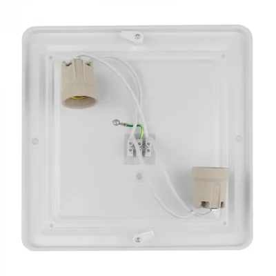 CEILING LAMP 2xE27 N/T SQUARE WHITE