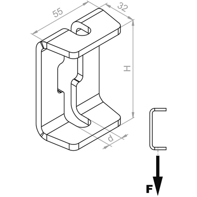 Ceiling mount, USV/USOV