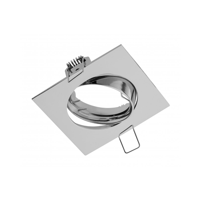 CEILING SPOTLIGHT PORTO - K WITH ADJUSTMENT, CAST, IP20, CHROME, SQUARE, TYPE DT10