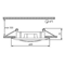 Ceiling spotlight RODOS CT-DT09 SATIN NICKEL