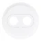 Celiane - badge for single banana speaker socket, white