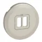CELIANE - PLACA DE TOMA DE CORRIENTE DE TITANIO CON 2 USB