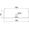 Center bracket for cable tray 200mm MAH 60 200 FS