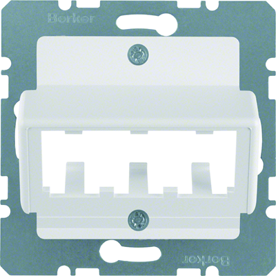 Central board for 3 MINI-COM Module snow white S.1/B.1/B.3/B.7 Glas