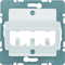 Central board for 3 MINI-COM Module snow white S.1/B.1/B.3/B.7 Glas