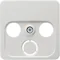 Central element for antenna sockets 2 and 3, white