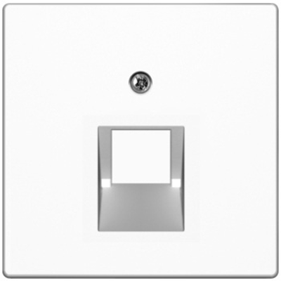 Central element for one-way UAE connection socket, snow-white gloss