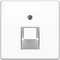 Central element for one-way UAE connection socket, snow-white gloss