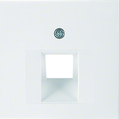 Central element for one-way UAE connection socket, white
