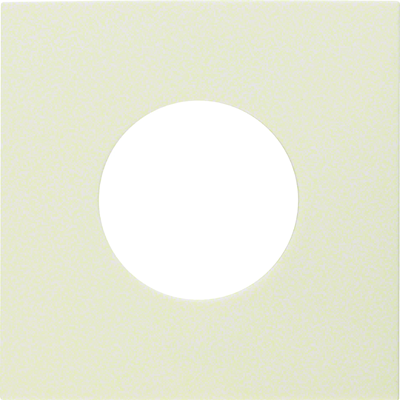 Central element for switch and E10 light indicator, cream