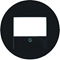 Central element for TAE and R.1/R.3/R.classic speaker sockets, glossy black