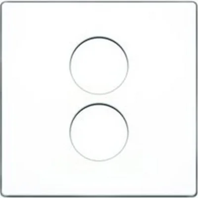 Central element for the loudspeaker socket, double cream gloss