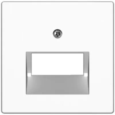 Central element for two-gang UAE connection socket, snow-white gloss