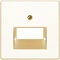 Central element for UAE connection socket, two-fold cream gloss