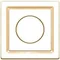 Central element with adjustment knob for rotary dimmer cream gloss