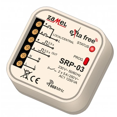 Central flush roller shutter controller TYPE: SRP-03