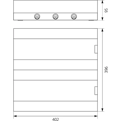 Centralino da parete SRn-2x18 (36) (N+PE)