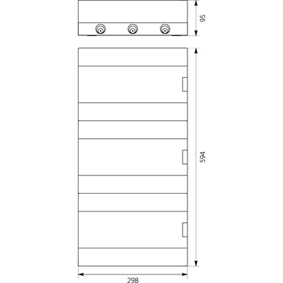 Centralino da parete SRn-3x12 (36) (N+PE)