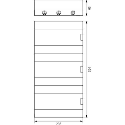 Centralino da parete SRn-3x12 (36) (N+PE)