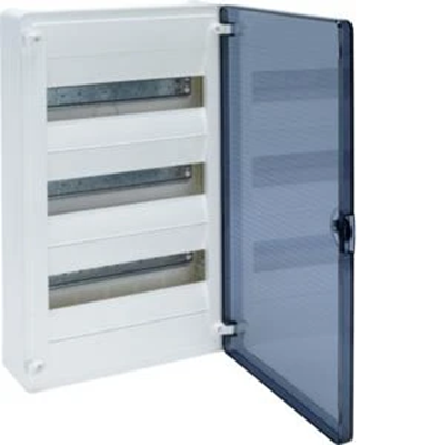 Centralino per Golf IP41, porta trasparente, 36 moduli