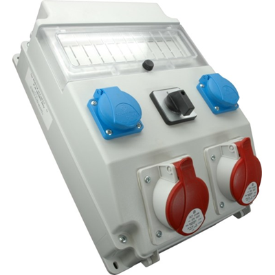 Centralita 2x16A 5p 2x250V interruptor ventana 0-1