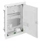 Centralita multimedia MSF RP 2x12, puerta metálica, IP30, blanco