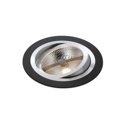 Černá vestavná lampa Catli Brushed