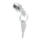 Cerradura con llave para tapas de armarios murales S500