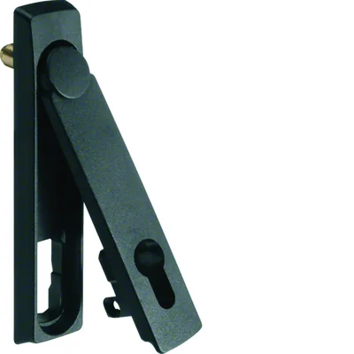 Cerradura Univers, manilla abatible para medio cilindro de 40 mm