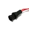 Červená LED kontrolka, 5mm kryt, 230V
