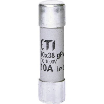 CH10x38 gPV 10A/1000V CC Fusible cilíndrico PV