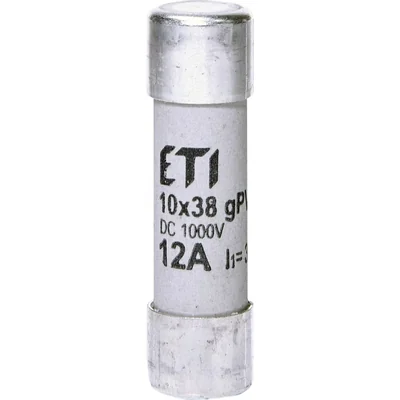 CH10x38 gPV 12A/1000V CC Fusible cilíndrico PV