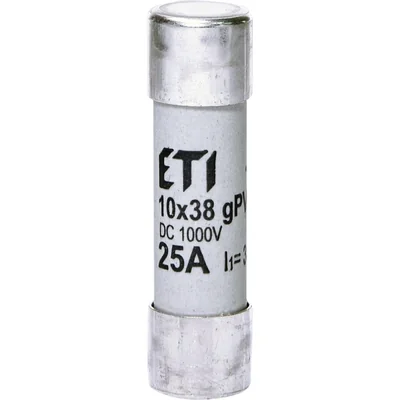 CH10x38 gPV 25A/1000V CC Fusible cilíndrico PV